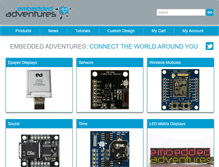 Tablet Screenshot of embeddedadventures.com